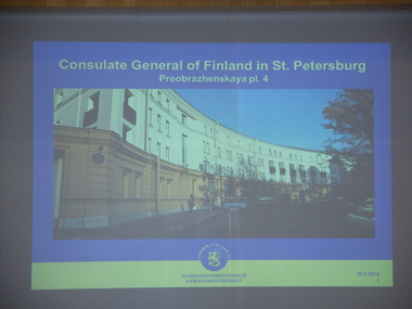 Suomen pääkonsuulaatti Pietarissa MTS 25.4.14